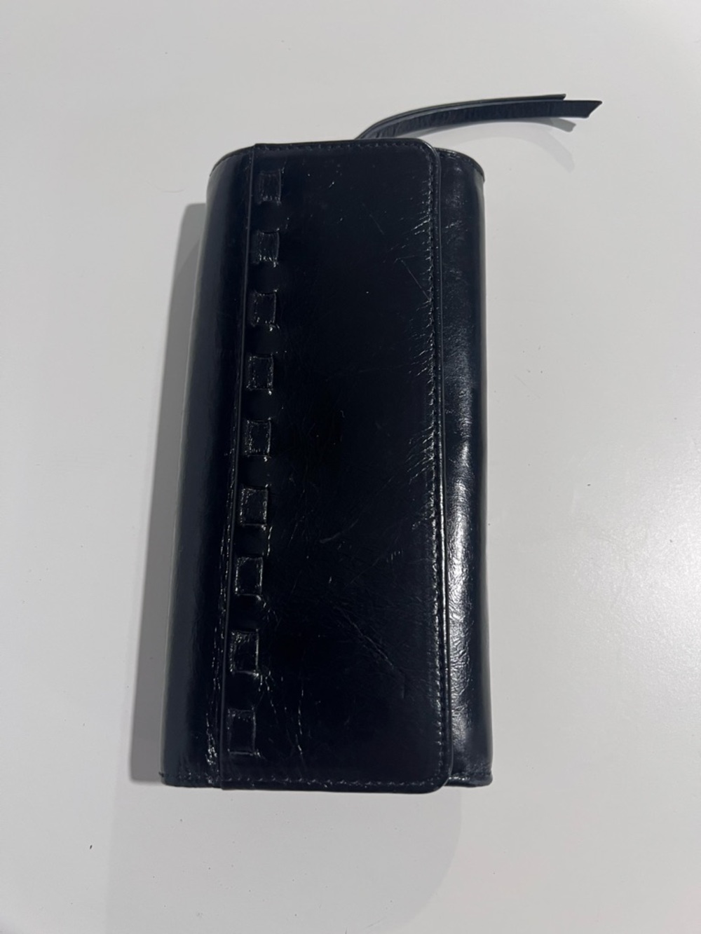 Wallet women’s HOBO Black Leather Zip Key & Card Holder